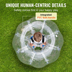 Inflatable Bumper Ball 1-Pack, 4FT/1.2M Body Sumo Zorb Balls for Teen, 0.8mm Thick PVC Human Hamster Bubble Balls for Outdoor Team Gaming Play, Bumper Bopper Toys for Garden, Yard, Park