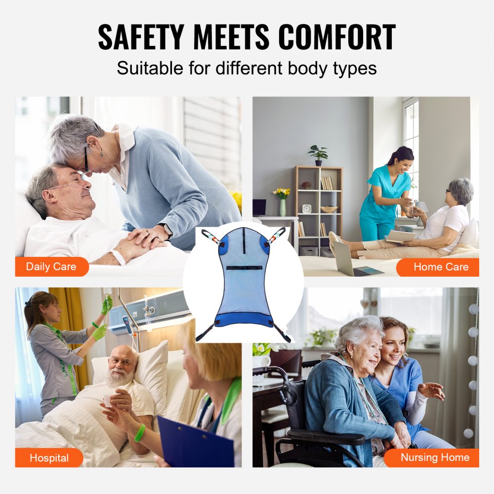 Universal Full Body Patient Lift Sling Patient Lift Medical Aid Sling 400LBS
