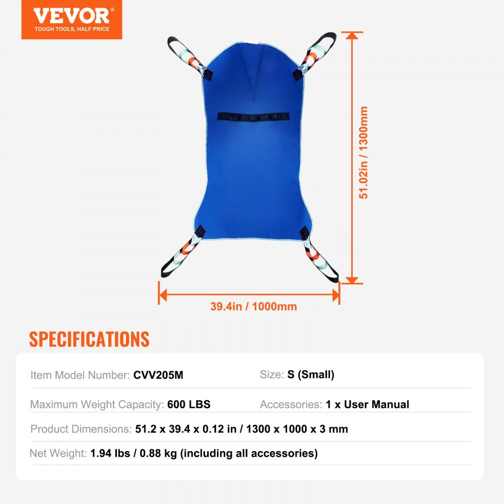 Universal Full Body Patient Lift Sling S-Size Patient Lift Medical Aid Sling