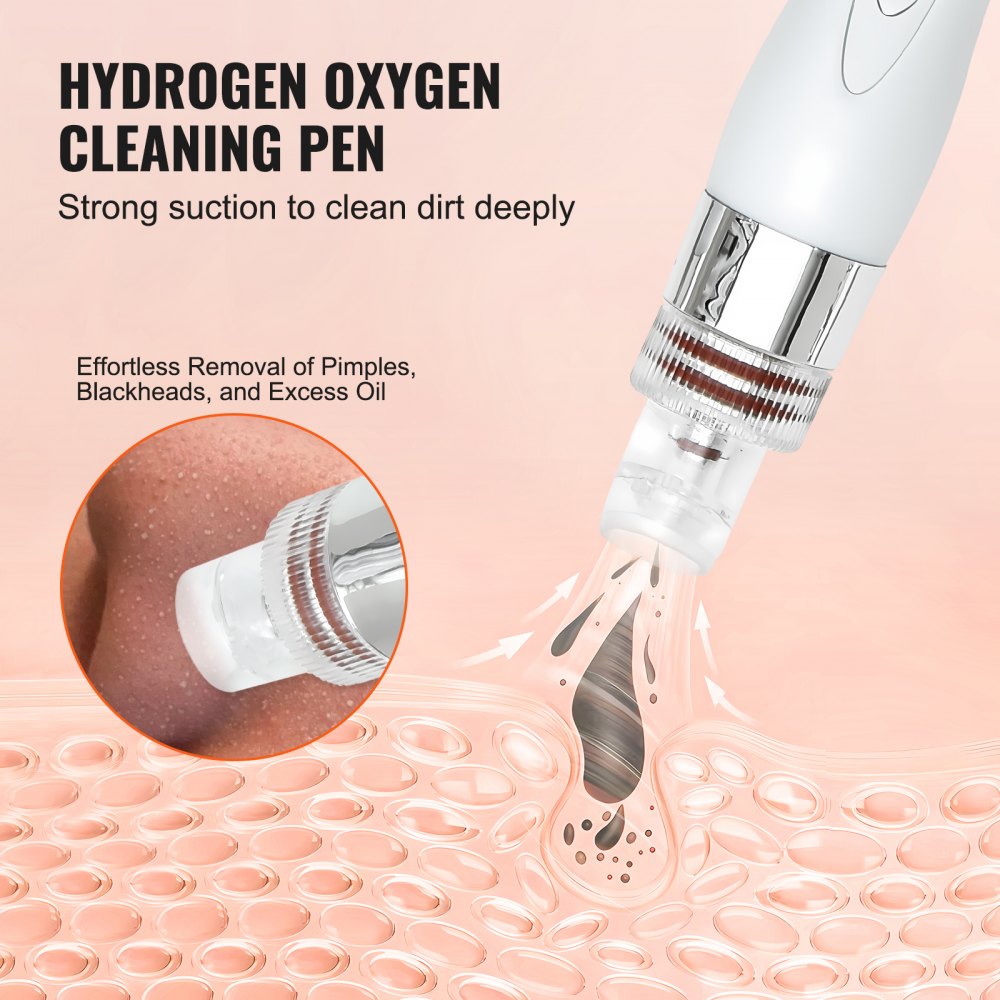 7 in 1 Hydrogen Oxygen Facial Machine, Professional Hydrafacial Machine for Spa, Hydro Facial Cleansing Rejuvenation Machine with 7-inch LCD Screen, 6 Skincare Probes, 7-Color Light Beauty Mask