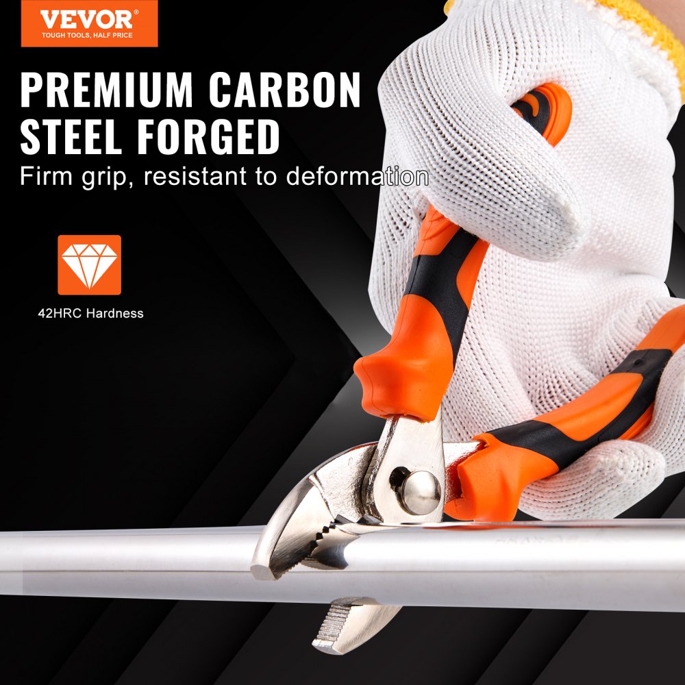Bostome 8-piece pliers set featuring high carbon steel construction and ergonomic TPR handles.