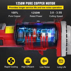 Bostome RC-20 Electric Hydraulic Rebar Cutter with a high-strength steel blade and portable design.