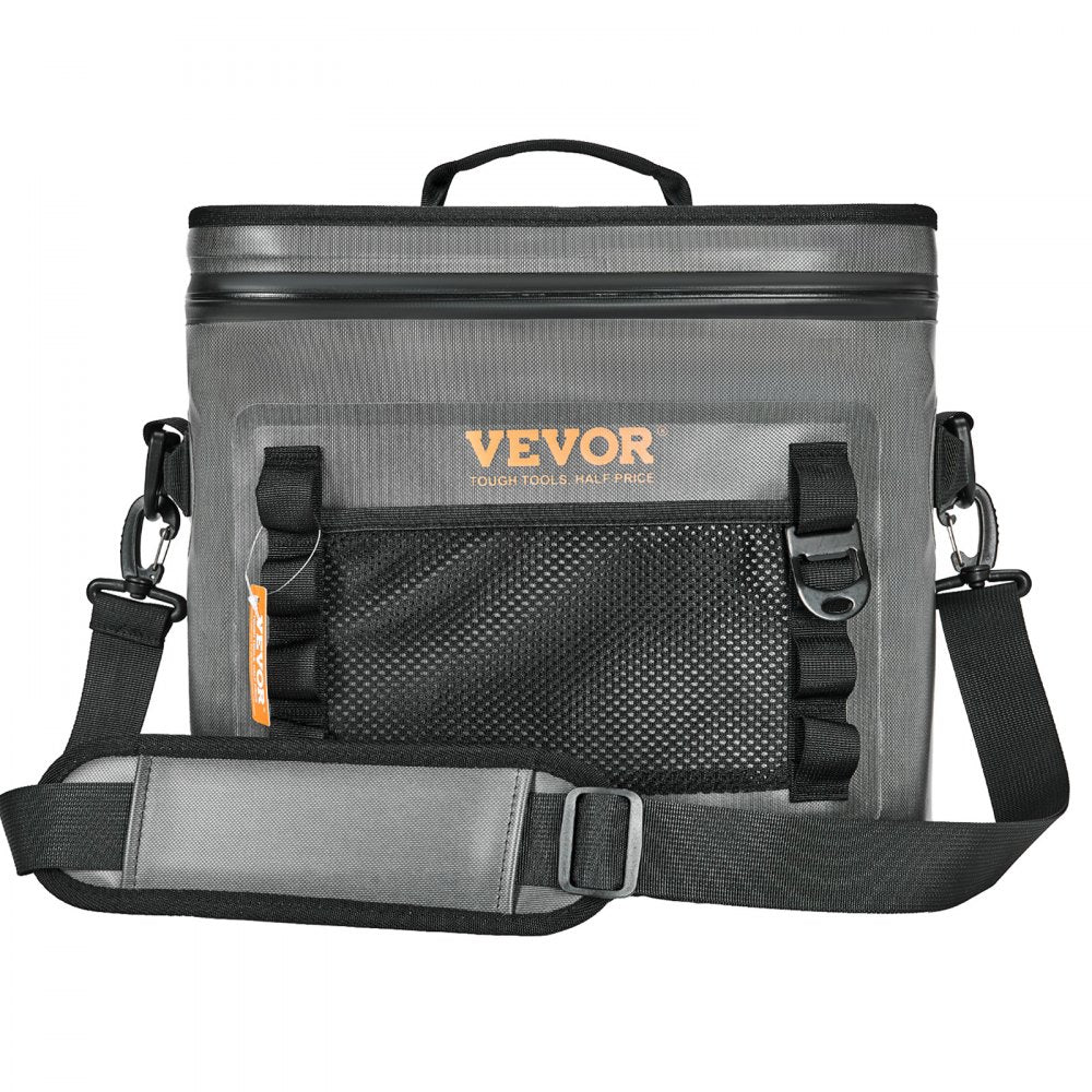 Soft Cooler Bag, 24 Cans Soft Sided Cooler Bag Leakproof with Zipper, Waterproof Soft Cooler Insulated Bag, Lightweight & Portable Collapsible Cooler for Beach, Hiking, Picnic, Camping, Travel