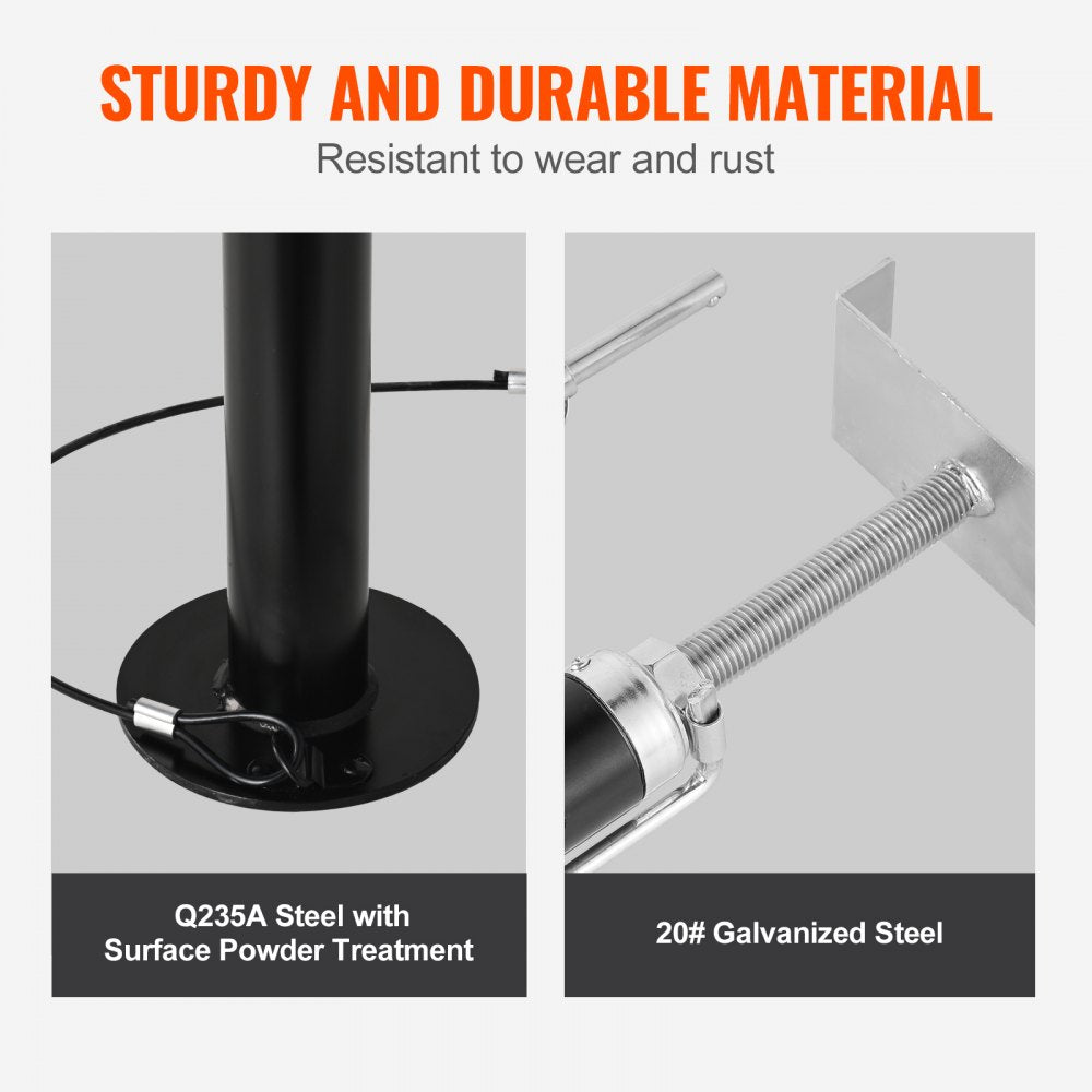 RV Slide Out Support Jacks, 5000 lbs Capacity Each Slide Out Stabilizer, Adjusts from 20"-48" Camper Slide Out Support Jacks, Heavy-duty Slideout Stabilizers for RV, Camper and Travel Trailer