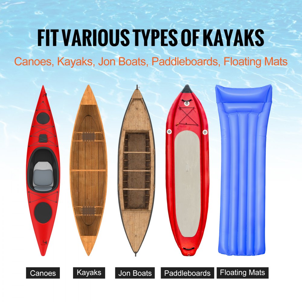 Heavy Duty Kayak Cart, 250lbs Load Capacity, Foldable Canoe Trolley Cart with 10`` Solid Tires, Nonslip Support Foot & Tie-Down Strap, for Kayaks Canoes Paddleboards Float Mats Jon Boats