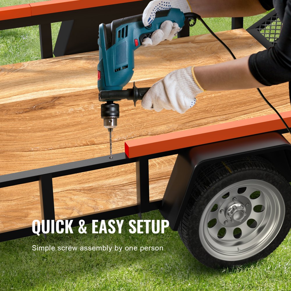 2-Sided Trailer Tailgate Lift Assist, 360 lbs Load Capacity, Compatible with Open Utility Trailer Tailgate and Ramp, with 10 to 24 Inch Heights Side Rail and 4 to 6 Feet Height Tail Gate or Ramp