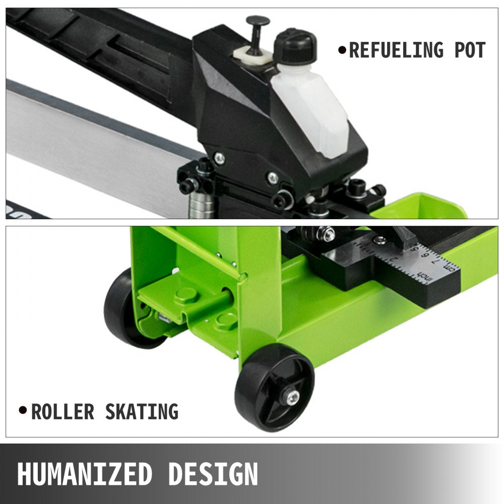Bostome 39-inch manual tile cutter with laser guide for precise ceramic and porcelain cuts.