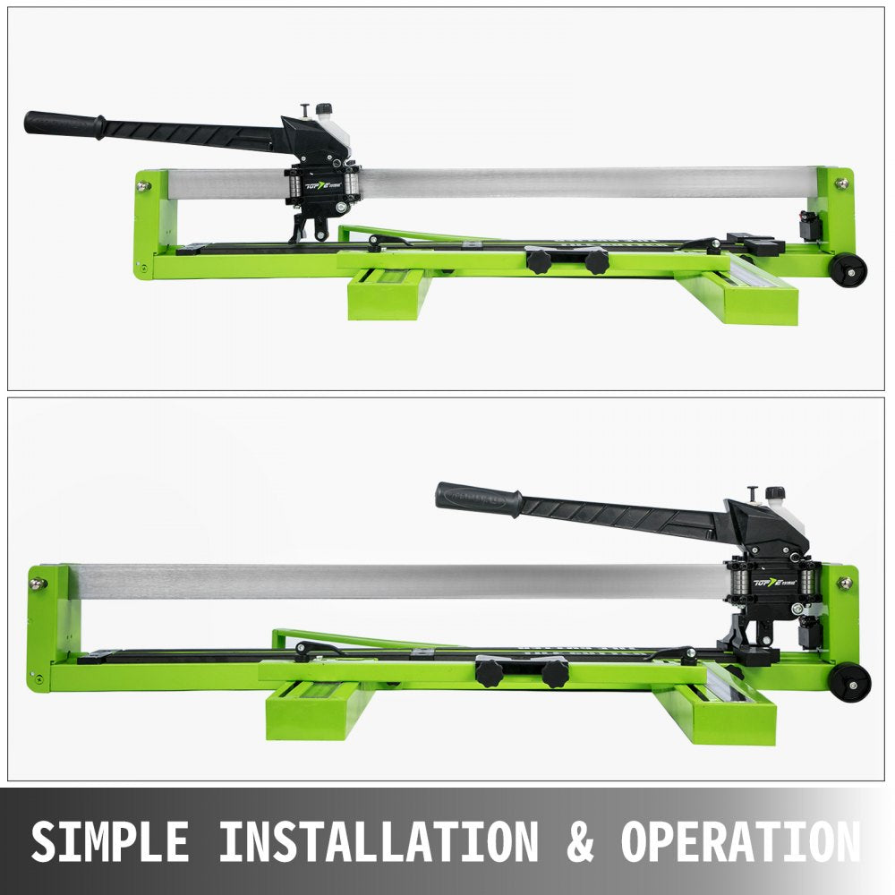 Bostome 39-inch manual tile cutter with laser guide for precise ceramic and porcelain cuts.