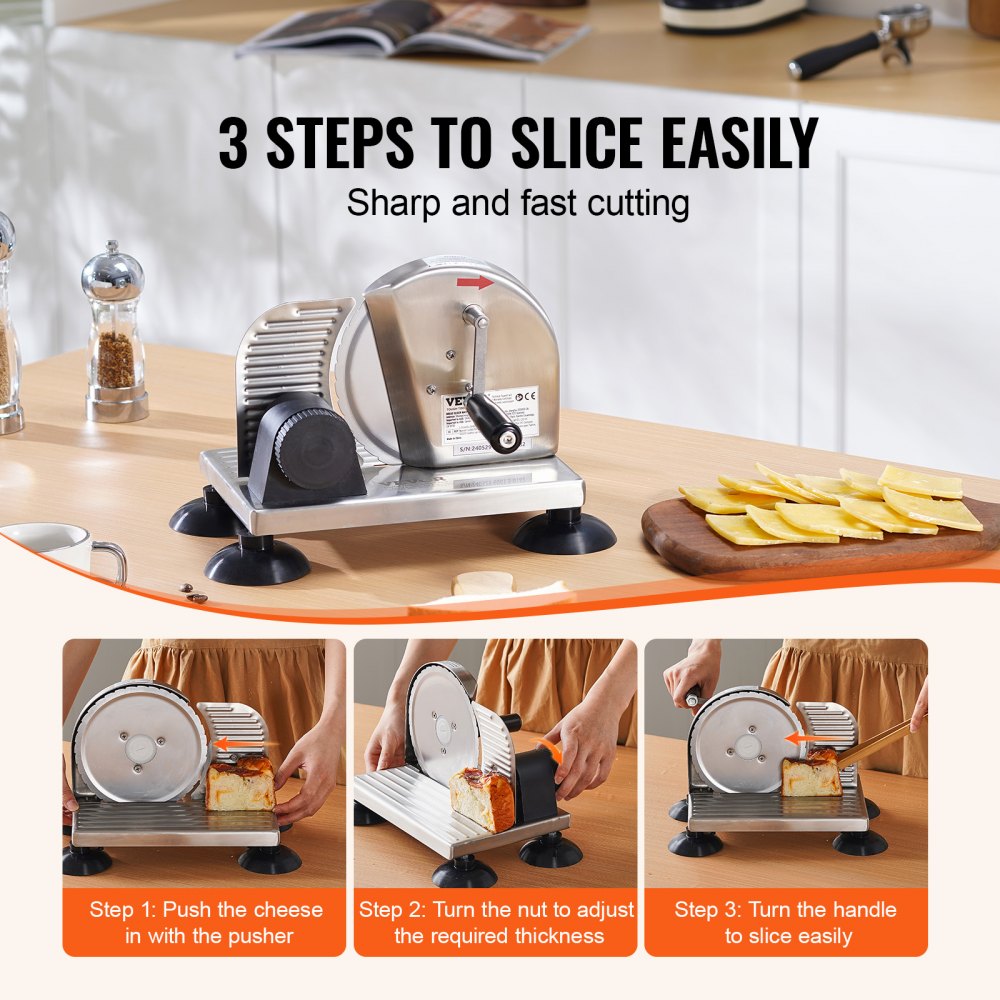 Manual Bread Slicer 0-6" Cheeser Butter Cutting  for Kitchen Restaurant