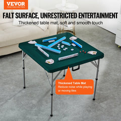 Mahjong Table Fold-in-Half 4 Player Card Table & Wear-Resistant Tabletop
