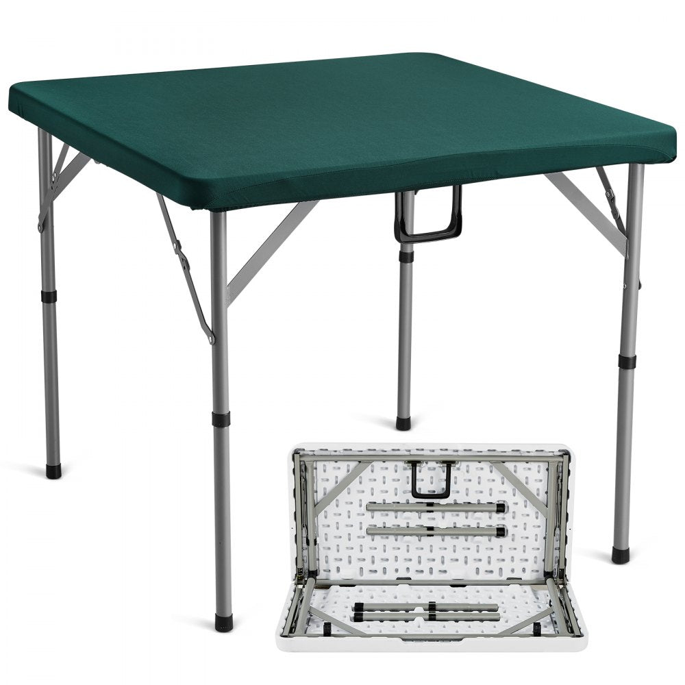 Mahjong Table Fold-in-Half 4 Player Card Table & Wear-Resistant Tabletop