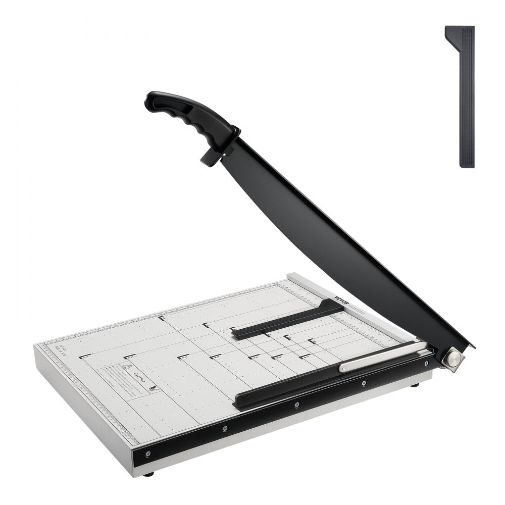 Paper Cutter, Guillotine Trimmer, 18" Cut Length, 20 Sheets Capacity, Heavy Duty Guillotine Paper Cutter with Guard Rail/Blade Lock for Cardstock/Cardboard, Paper Trimmer for Home Office School