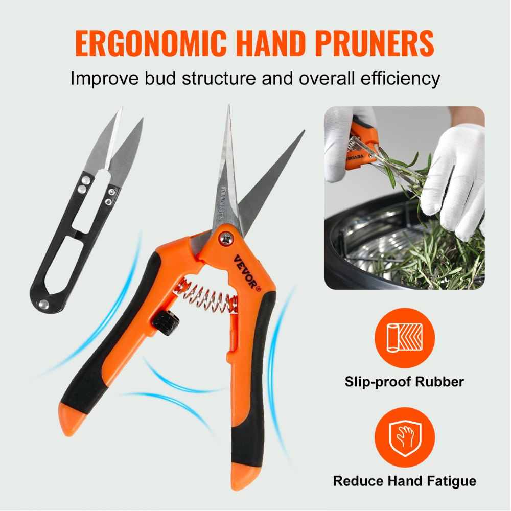 Leaf Bowl Trimmer, 24`` Trimmer Bowl, Manual Bud Trimmer with Stainless-Steel Blades for Twisted Spin Cut, Clear Visibility Dome and Hand Pruner Included, for Cutting Leaves, Buds, Flowers