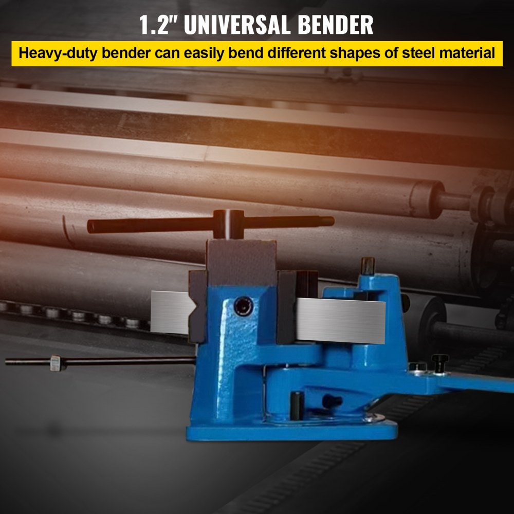 Bostome UB-100 Universal Metal Bender with a detachable lever and 120° precision dial.
