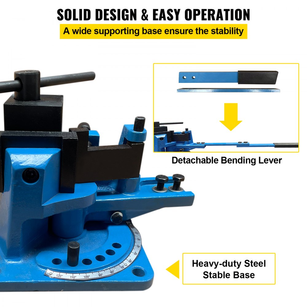 Bostome UB-100 Universal Metal Bender with a stable base and precision dial for accurate bending.