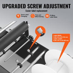 Manual Round Labeling Machine, 15-20pcs/min, Bottle Label Applicator for Round Bottles, Adjustable Manual Round Bottle Labeler Suitable for Bottle Diameter 0.78-4.72 inches (with Pressing Bar)