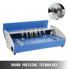 Electric Creasing Machine 21 Inch Paper Creasing Scoring Machine 3 in 1 Creasing Machine with Heavy Duty Metal Present Multi-function