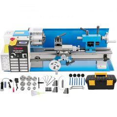 Bostome 7"x14" Mini Metal Lathe with a powerful motor and adjustable tailstock for precision tasks.