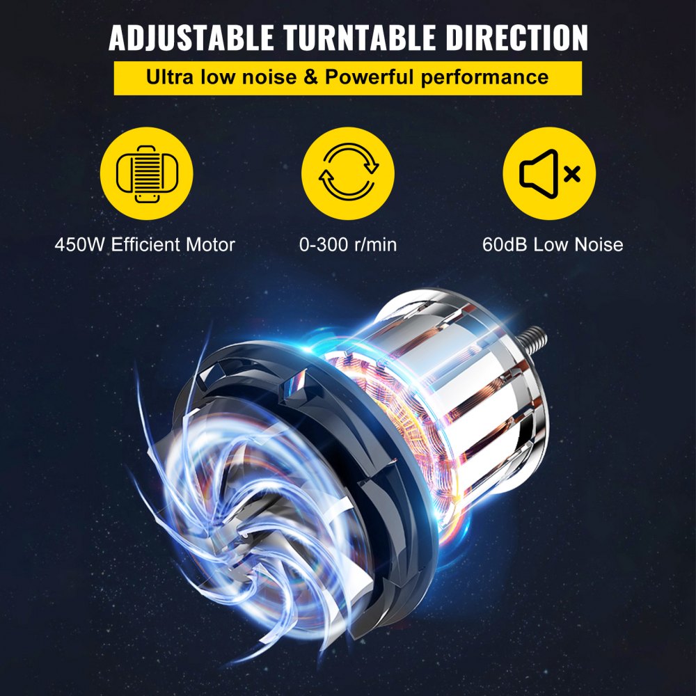 Bostome 14-inch electric pottery wheel with retractable table and foot pedal for hands-free control.