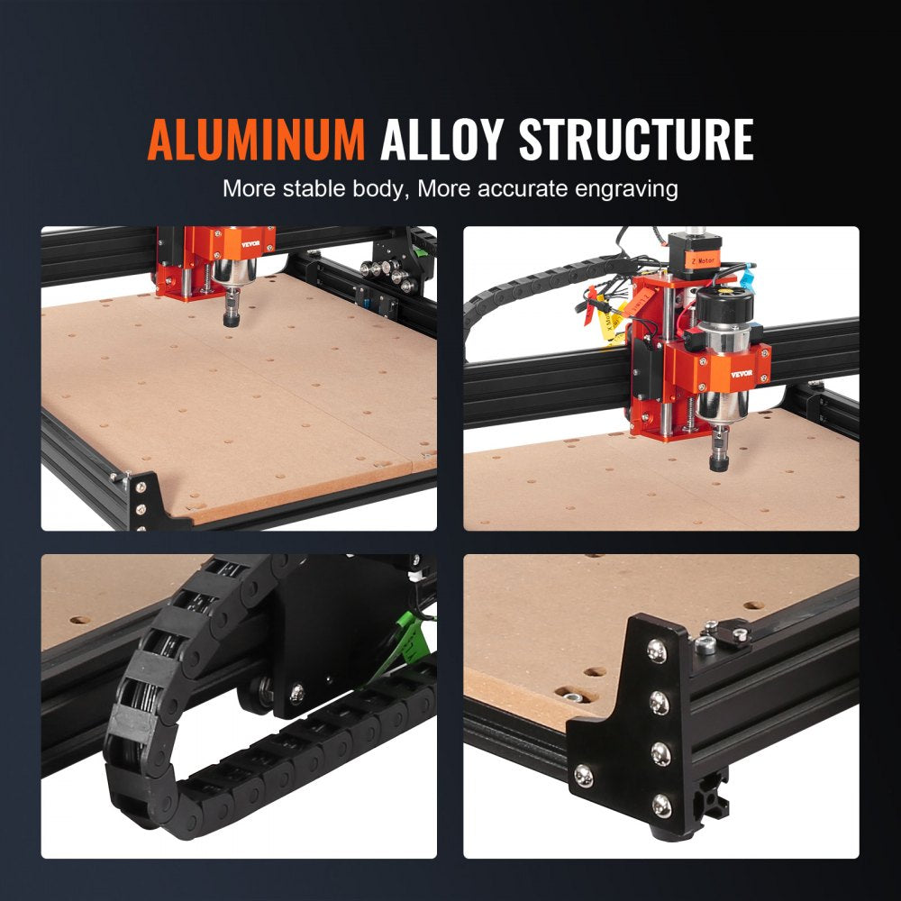 Bostome 300W CNC router machine with a 15.7-inch engraving area and offline controller.
