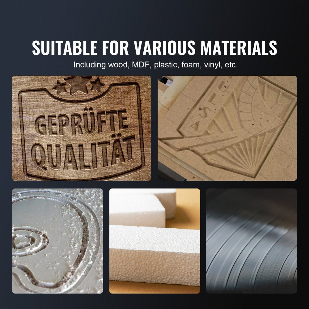 Bostome 300W CNC router machine with a large engraving area and touchscreen offline controller.