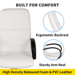 Hydraulic Lift Adjustable Spa Pedicure Unit with Easy-Clean Bubble Massage Footbath White