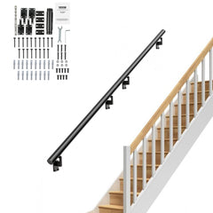 Bostome 7ft wall mount aluminum alloy handrail with a sleek powder-coated finish and ergonomic grip.