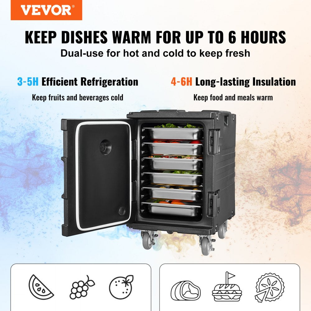 Insulated Food Pan Carrier Stackable Catering Dishbox 90L Chafing Dish