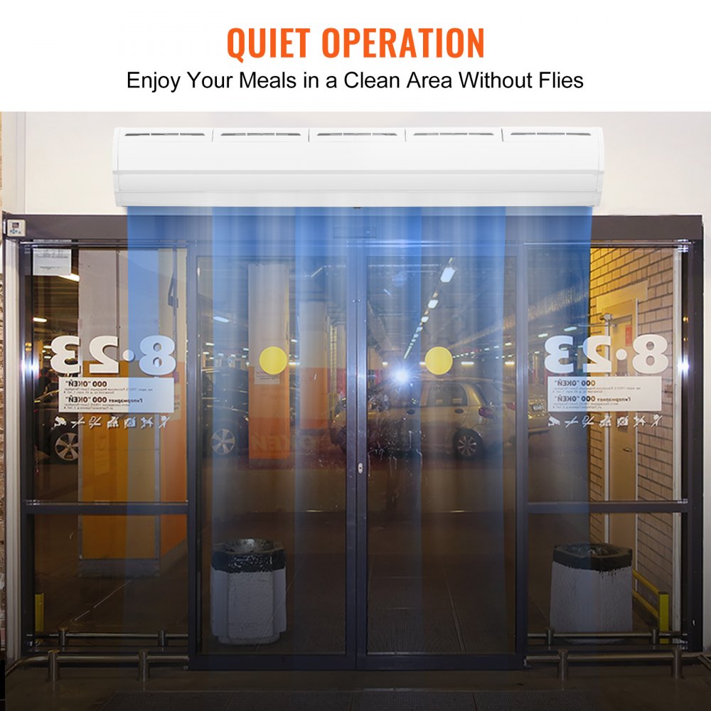 60" Commercial Indoor Air Curtain Super Power 2 Speeds 1500CFM, Wall Mounted Air Curtains for Doors, Indoor Over Door Fan with Heavy Duty Limit Switch, Easy-Install 110V Unheated