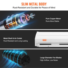 60" Commercial Indoor Air Curtain Super Power 2 Speeds 1500CFM, Wall Mounted Air Curtains for Doors, Indoor Over Door Fan with Heavy Duty Limit Switch, Easy-Install 110V Unheated