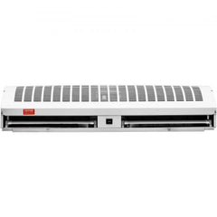 White 42-inch wall-mounted unheated air curtain with 1350 CFM airflow and two speeds.
