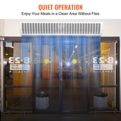 Bostome 60" air curtain with wall mount, two-speed settings, and metal body for durability.