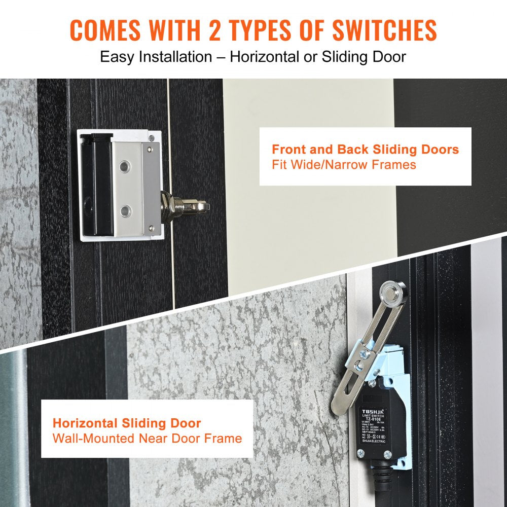 Bostome 60" wall-mounted air curtain with 2100 CFM airflow and two-speed settings.