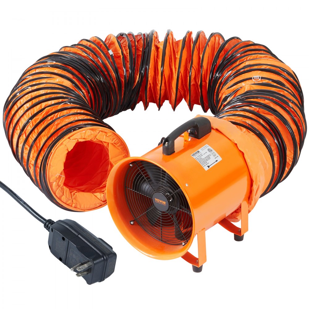 Bostome 16" industrial ventilator fan with a sturdy design and portable handle for easy use.