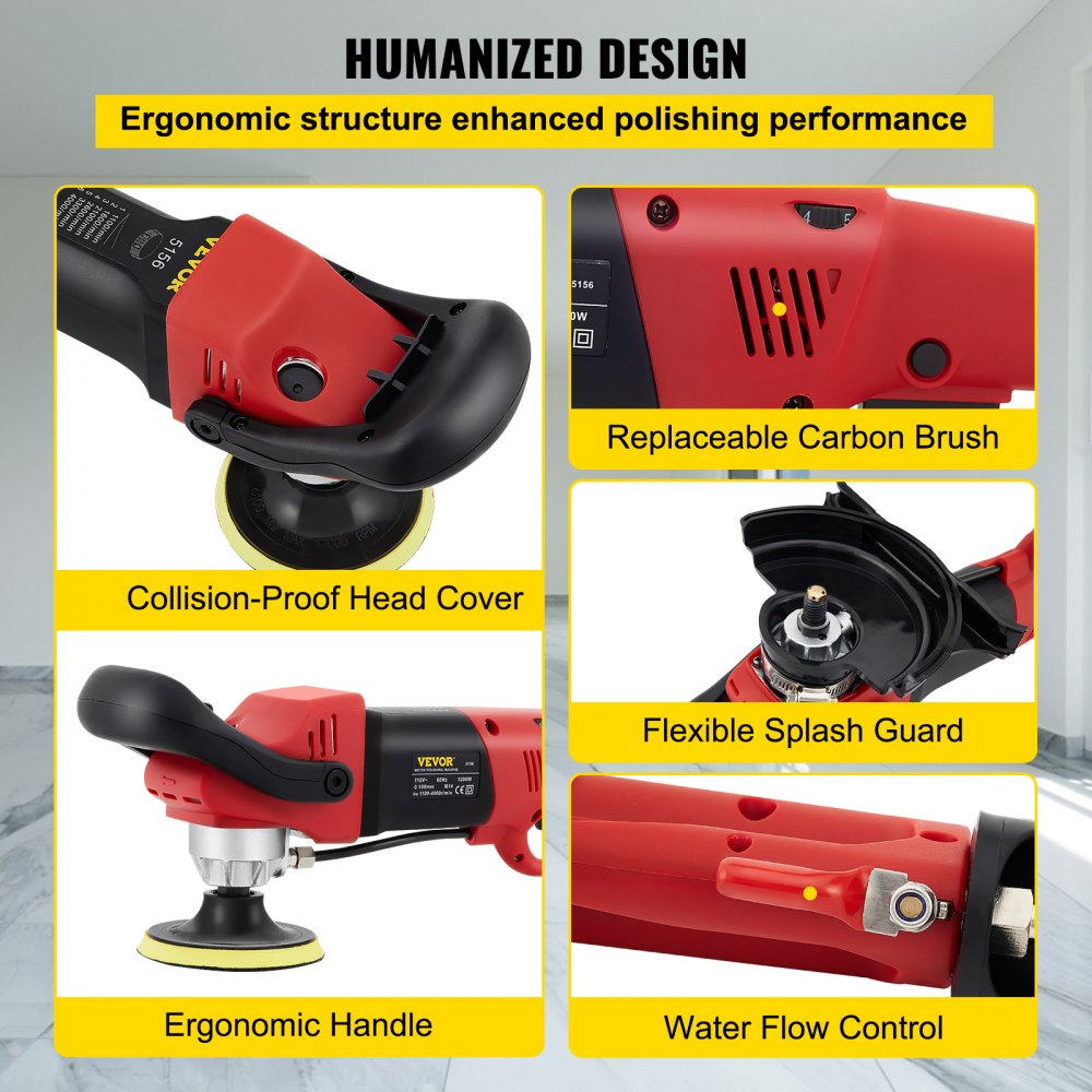 Bostome Wet Polisher Grinder with variable speed control and adjustable water injection system.