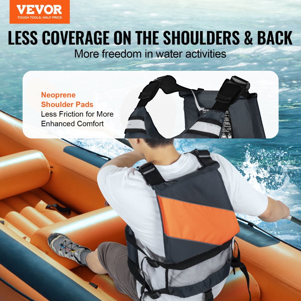 Watersports Life Vest PFD 96N Buoyancy Life Jacket for Men & Women L