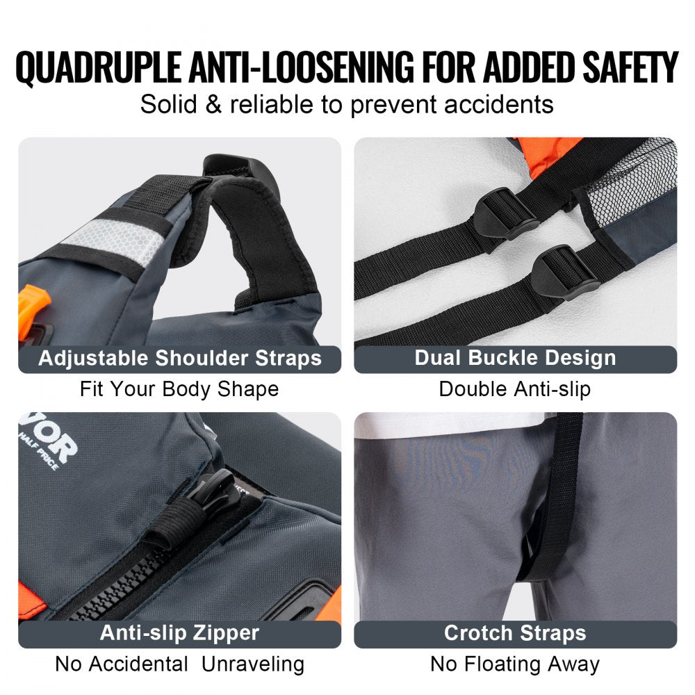 Watersports Life Vest PFD 96N Buoyancy Life Jacket for Men & Women L