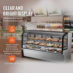 Refrigerated Display Case Bakery Display Fridge Case 32 cu ft/901L 4-Tier