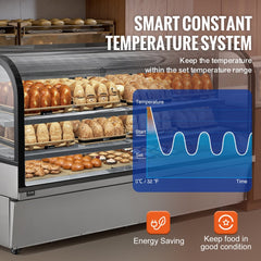 Refrigerated Display Case Bakery Display Fridge Case 32 cu ft/901L 4-Tier