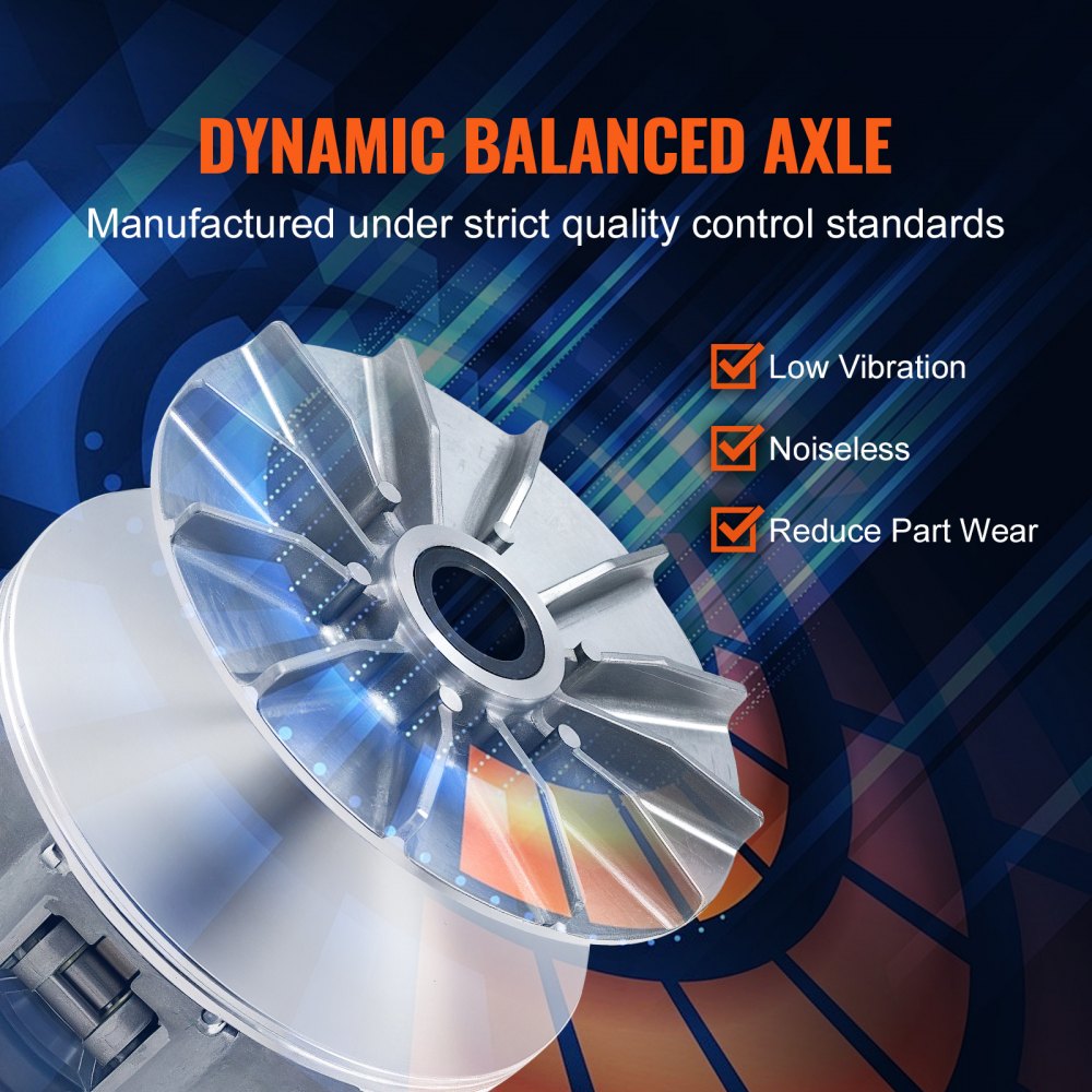 Primary Drive Clutch for Polaris Sportsman 500 4x4 1998-2005, Primary Clutch EBS Type with Weights and Springs, Dynamic Balancing Treatment, Replace# 1321706