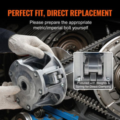 Primary Drive Clutch for Polaris Sportsman 500 4x4 1998-2005, Primary Clutch EBS Type with Weights and Springs, Dynamic Balancing Treatment, Replace# 1321706