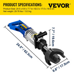 Bostome Electric Rebar Bender with ergonomic handle, hydraulic design, and portable 1200W motor.