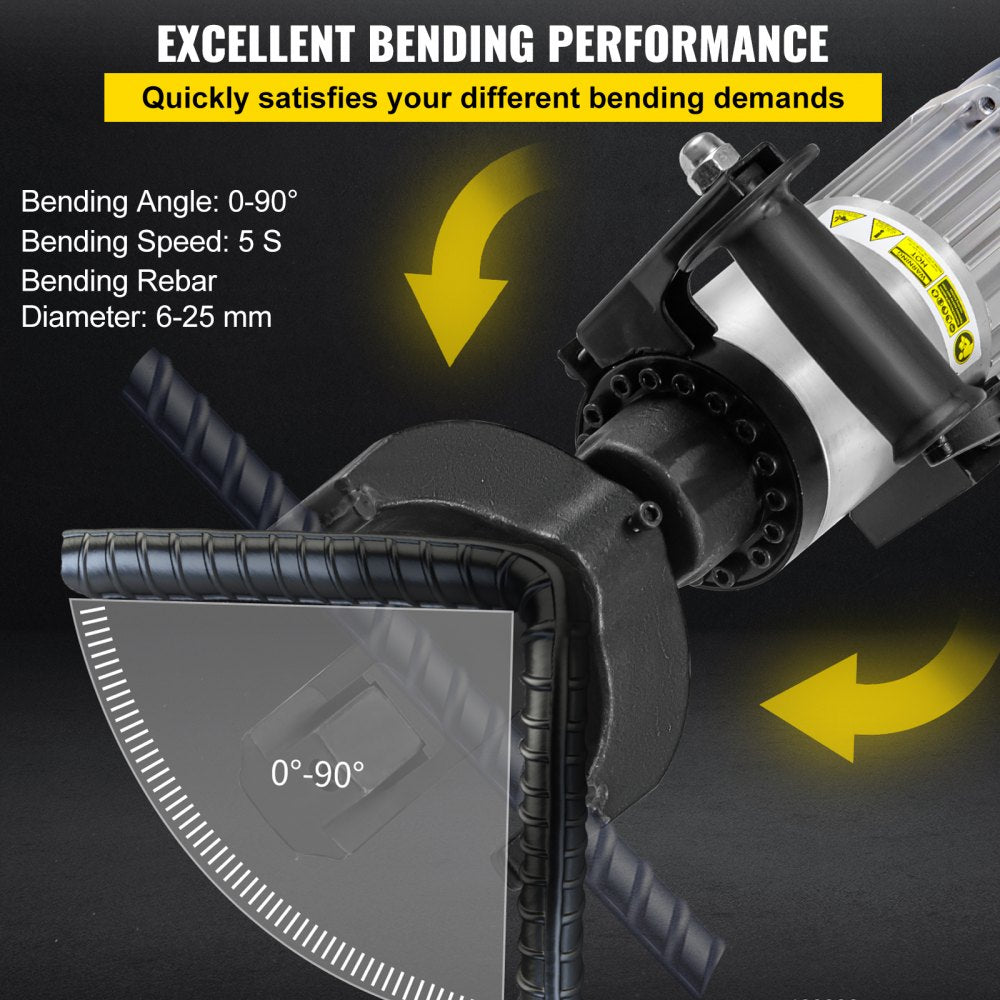 1.5 KW Electric Rebar Bender, 1``(25 mm) Hydraulic Electric Hand Held Rebar Bender, within 5 s, 110 V
