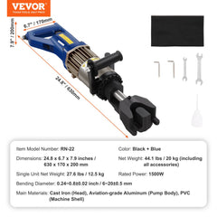 1500W Electric Hydraulic Rebar Bender up to 3/4 Inch #6 (6-20mm) Rebar