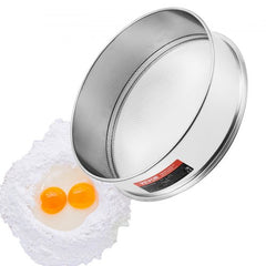 Flour Sieve Fine Mesh Stainless Steel 12 Mesh Flour Sifter for Baking Cake