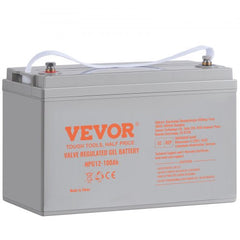 Deep Cycle Battery, 12V 100 AH, AGM Marine Rechargeable Battery, High Self-Discharge Rate 800A Current, for RV Solar Marine Off-Grid Applications UPS Backup Power System, Tested to UL Standards