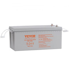 Deep Cycle Battery, 12V 200 AH, AGM Marine Rechargeable Battery, High Self-Discharge Rate 1400A Current, for RV Solar Marine Off-Grid Applications UPS Backup Power System, Tested to UL Standards