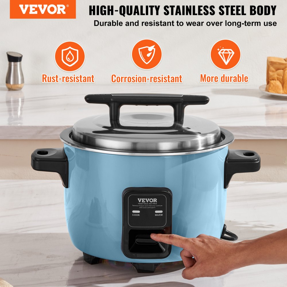 Commercial Rice Cooker 50-Cup Non-Stick Pot 10L 24H Keep Warm Restaurant