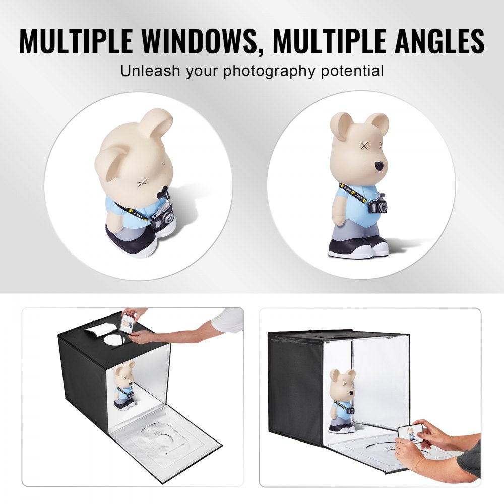 Photo Studio Light Box 20"x20" 3000-5600K Adjustable 3 Color Temperatures