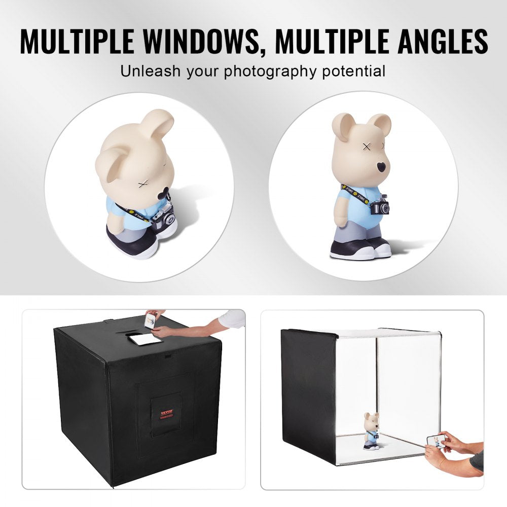 Photo Studio Light Box 32" x 32" 5600K with 210 LED Lights Power Adapter